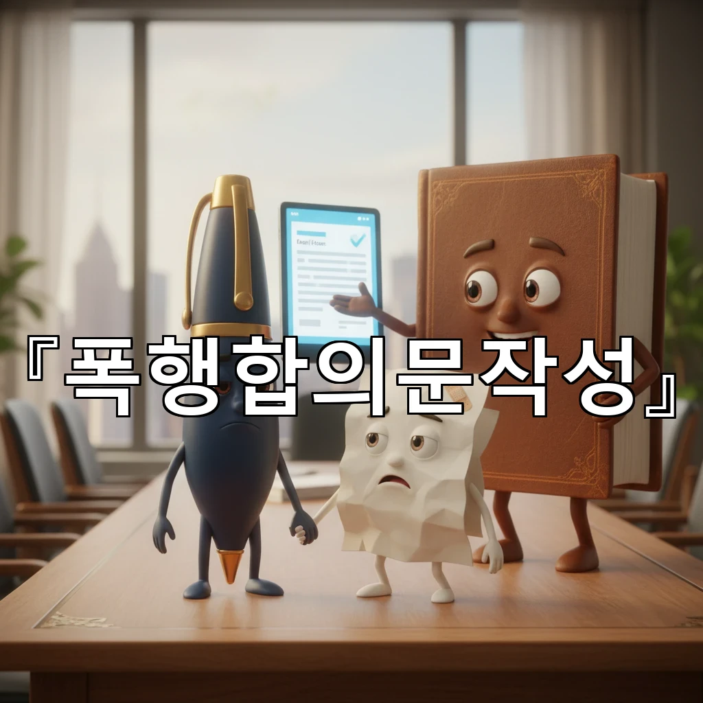 legal image 폭행합의문작성 1059