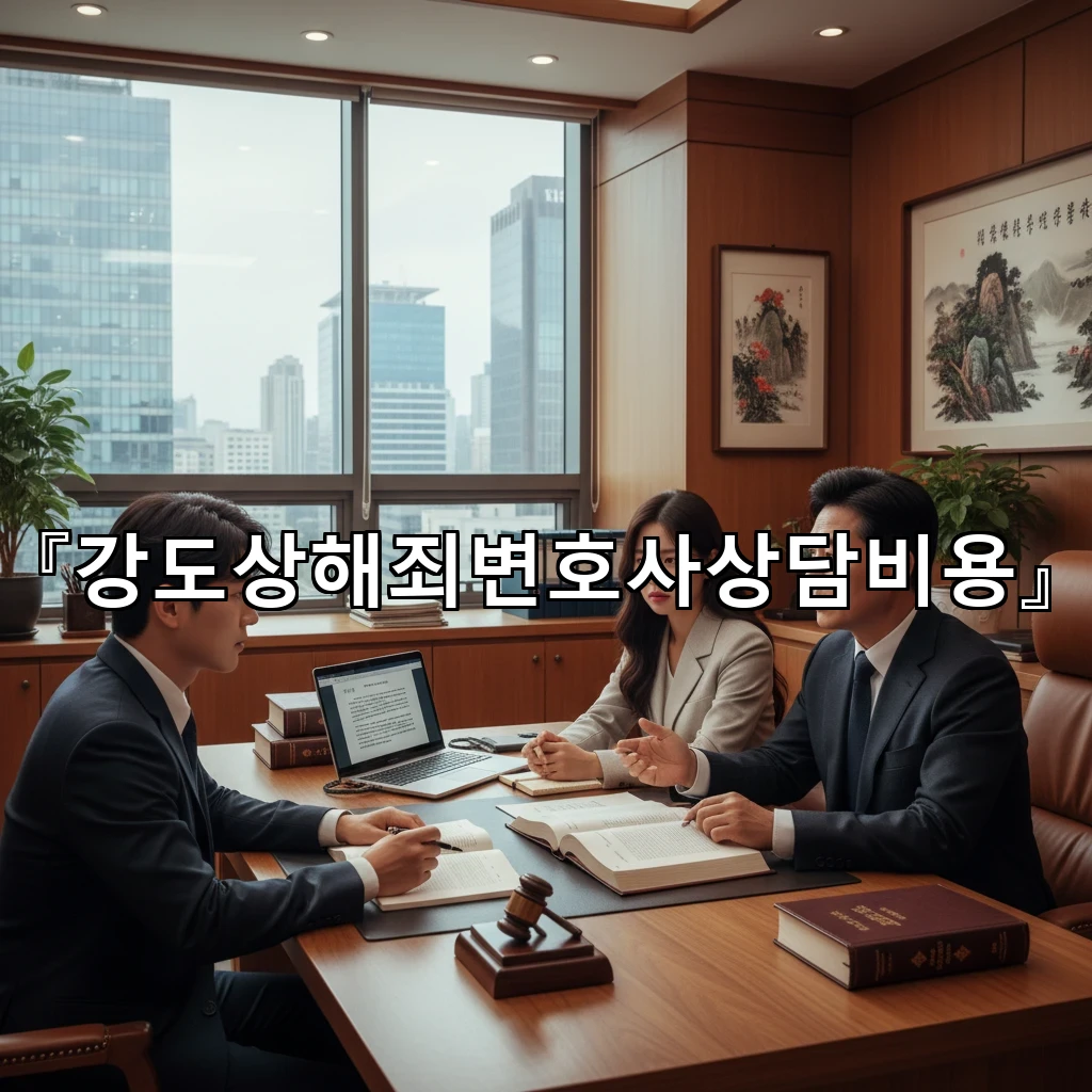 강도상해죄변호사상담비용 산정 방식과 사건 난이도별 차이 정리