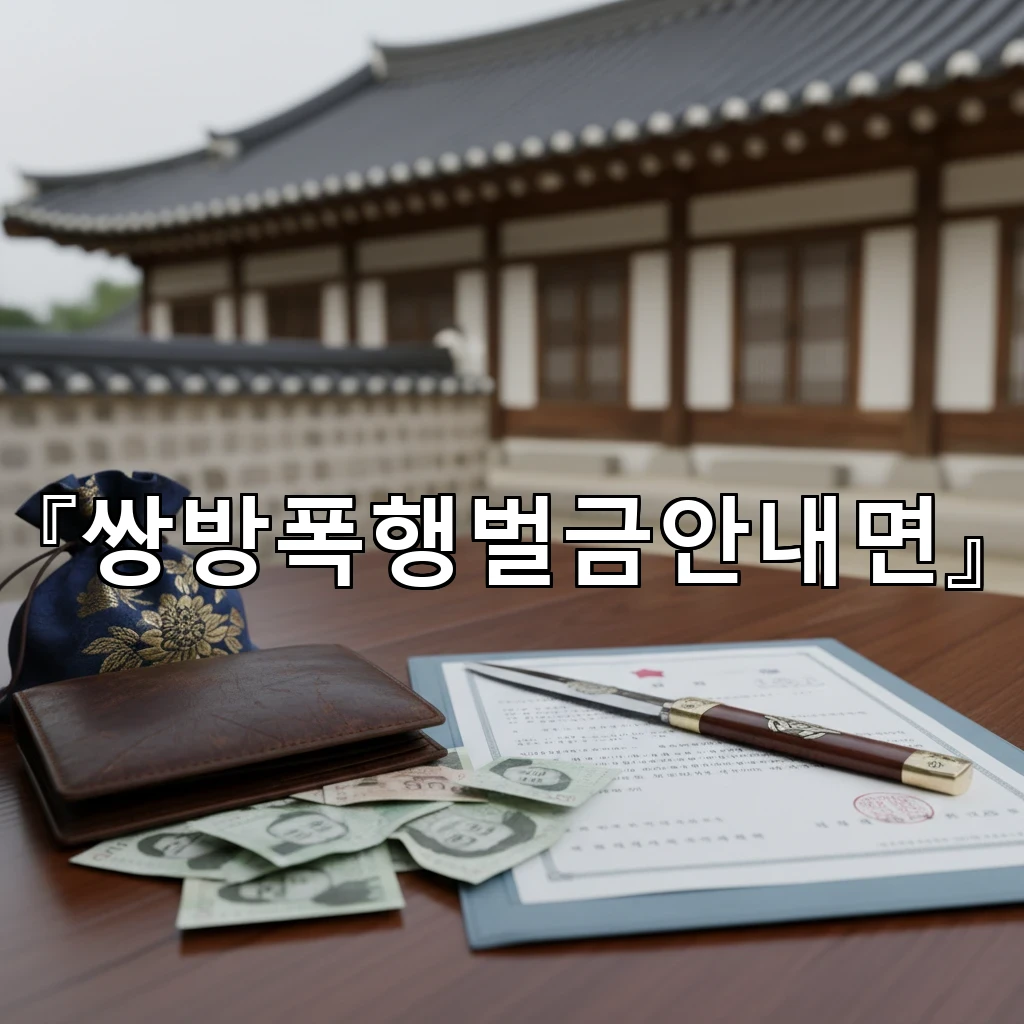 legal image 쌍방폭행벌금안내면 1998