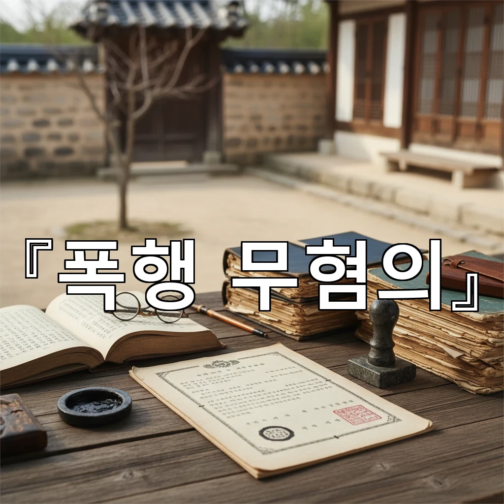 폭행무혐의 받기까지 사건 직후부터 준비해야 할 대응 순서