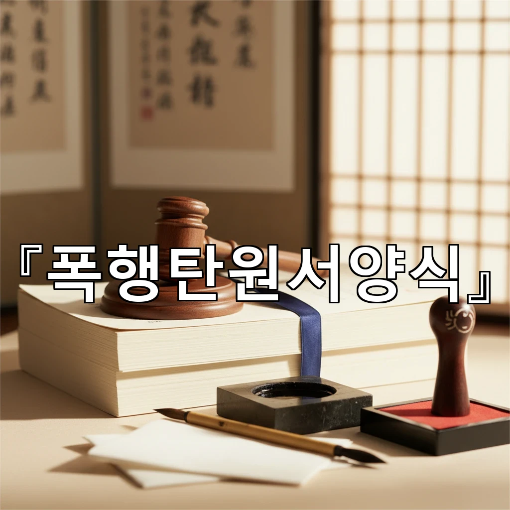 legal image 폭행탄원서양식 1969