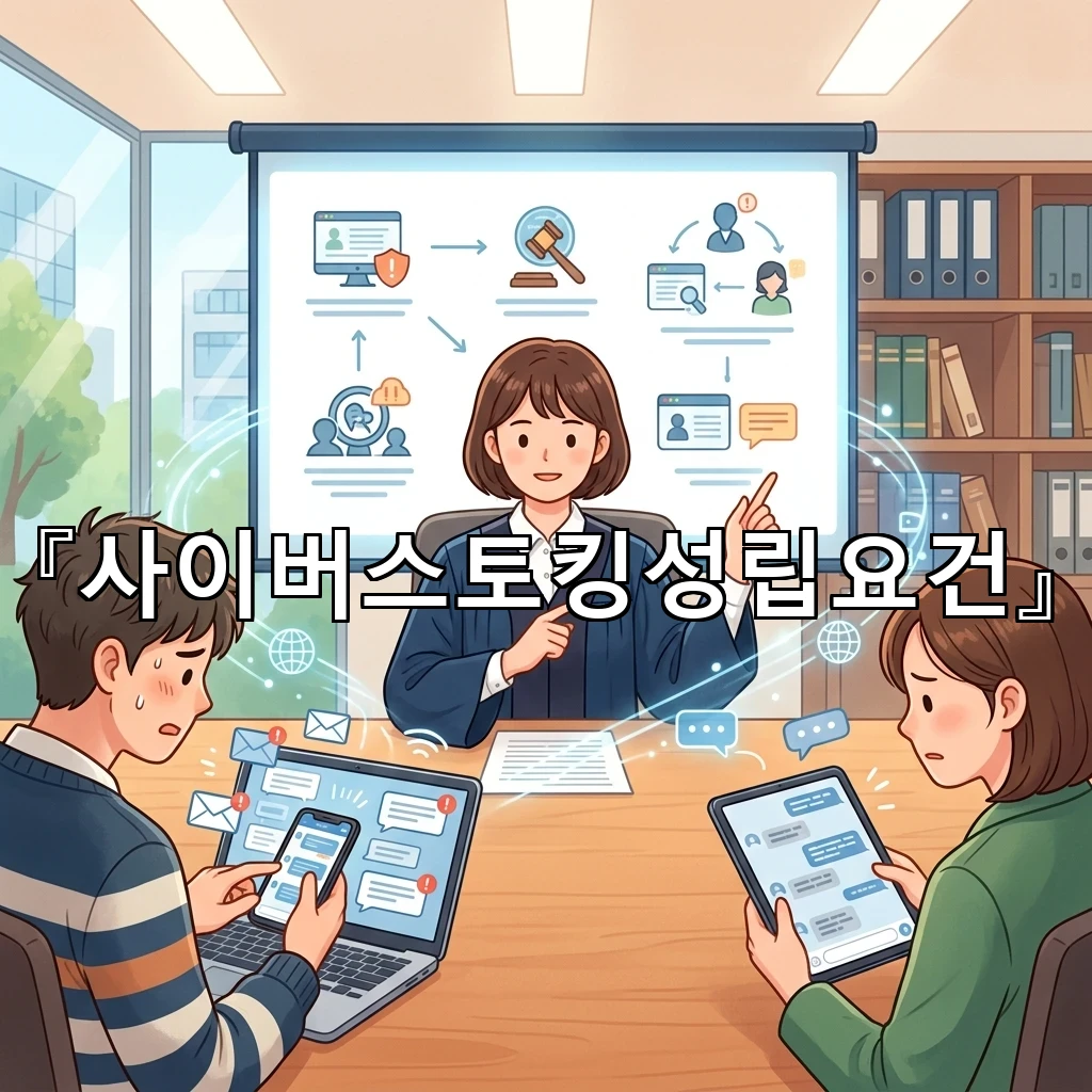사이버스토킹성립요건 온라인 대화가 갈등으로 바뀌는 순간의 기준