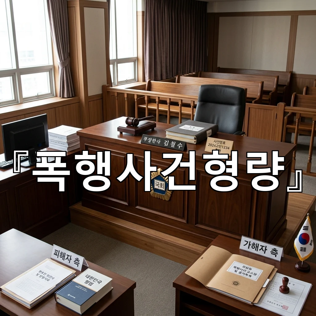폭행사건형량 판단 흐름과 초기 대응이 결과를 바꾸는 이유