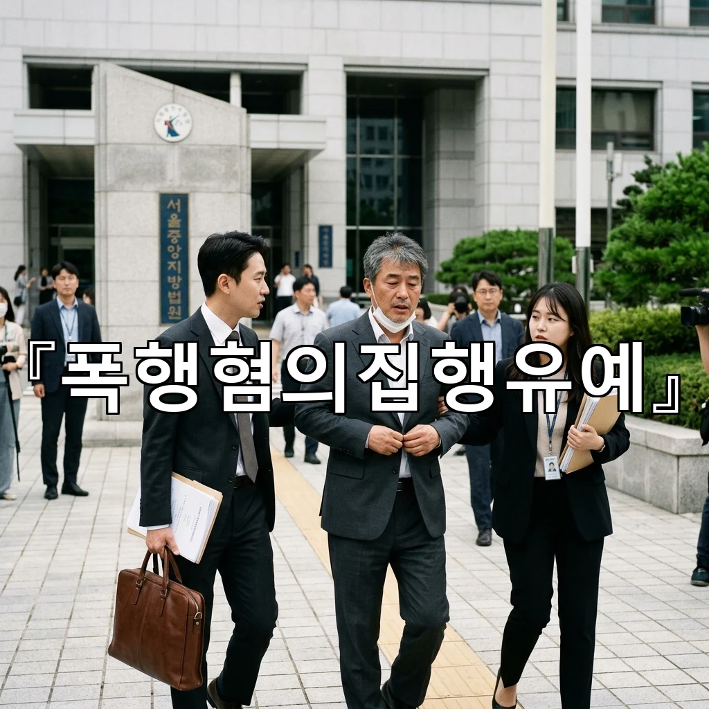 폭행혐의집행유예 사건 초반에 대응 방향을 세우는 현실적인 기준