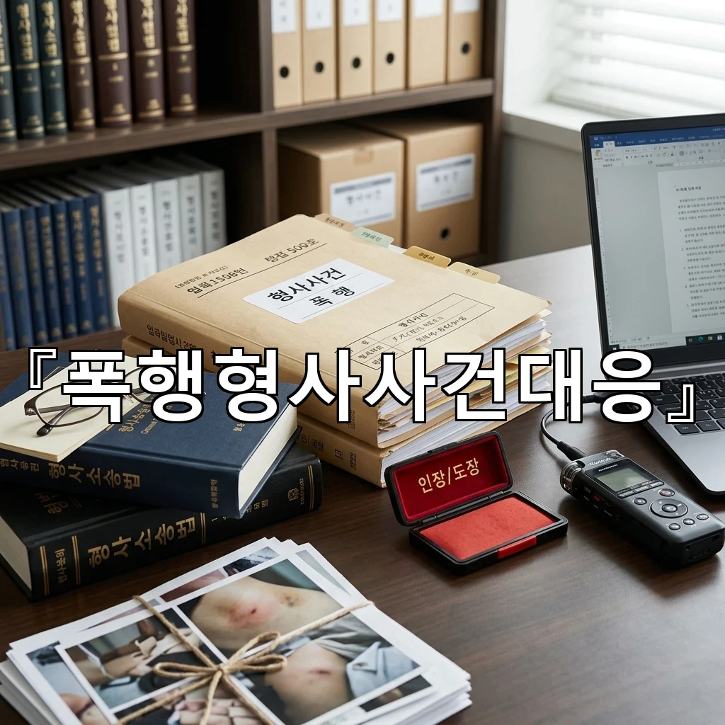 폭행형사사건대응 조사 초반에 놓치기 쉬운 핵심 쟁점 정리