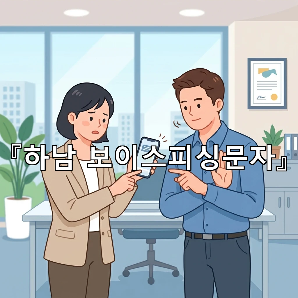 하남보이스피싱문자 처음 받았을 때 확인해야 할 흐름과 대응