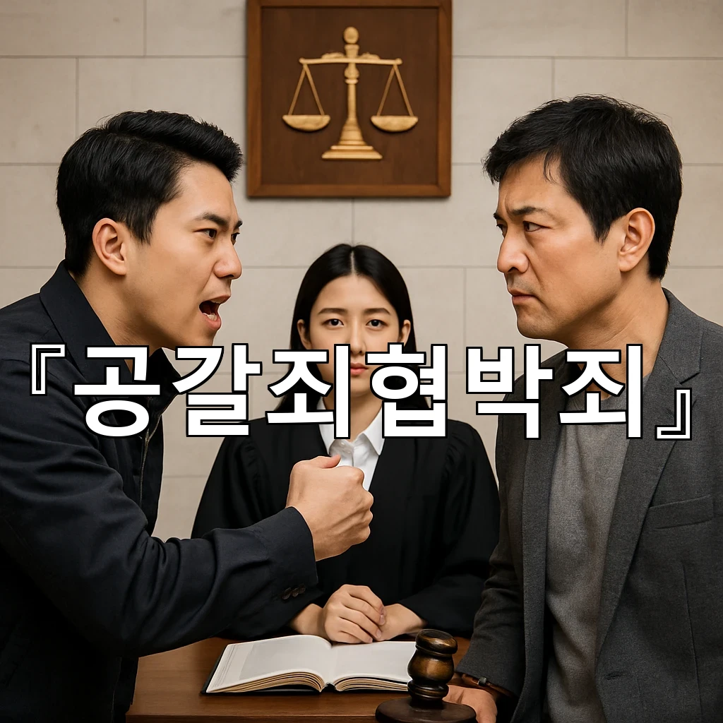 공갈죄협박죄 말 한마디가 분쟁이 되는 순간의 해석 기준