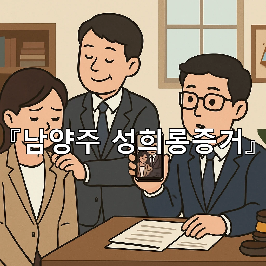 남양주성희롱증거 정리 방식에 따라 진술의 설득력이 달라집니다