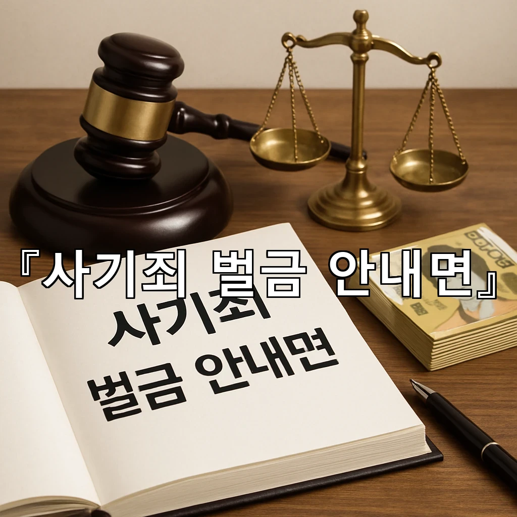사기죄벌금안내면 불안이 커질 때 먼저 살펴볼 흐름과 기준 정리