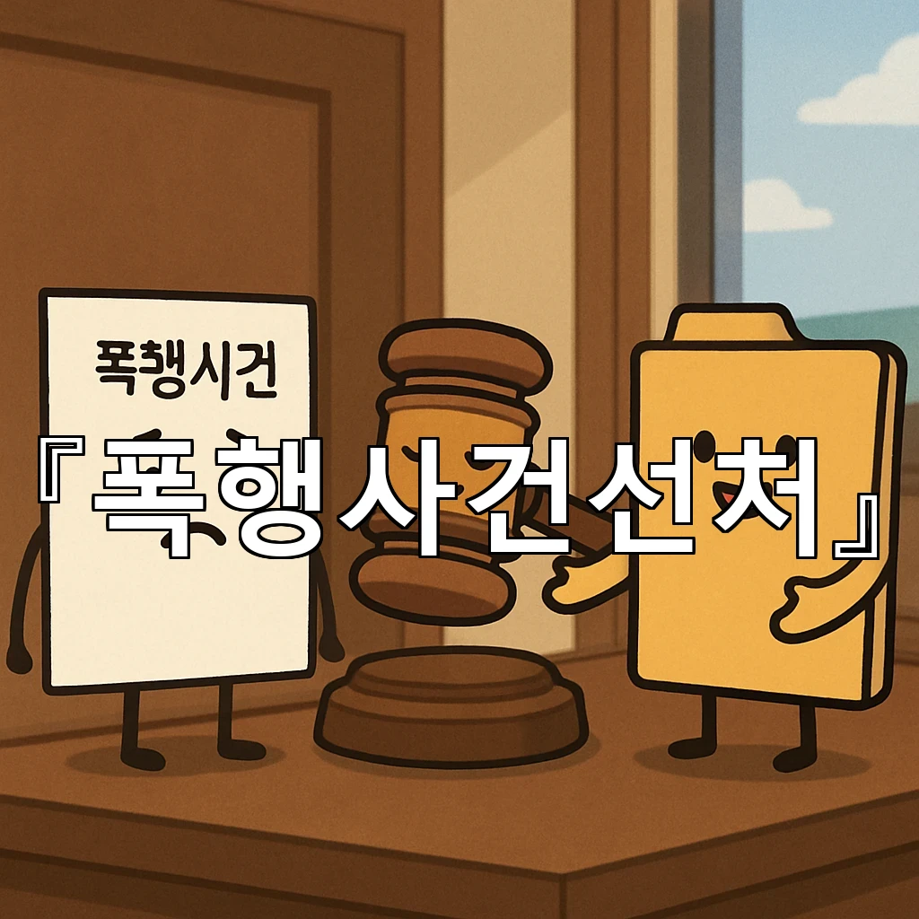 폭행사건선처 초기 대응이 결과를 바꾸는 이유와 준비의 핵심