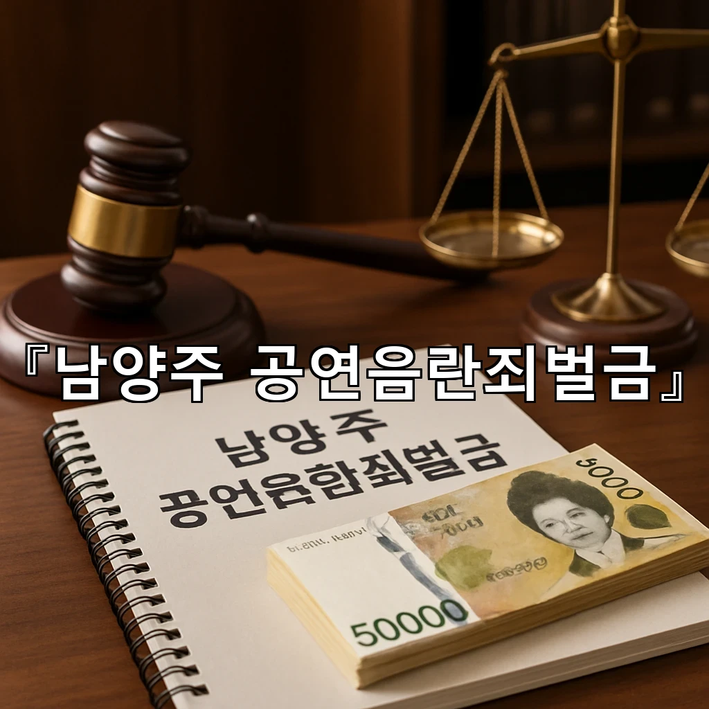남양주공연음란죄벌금 사건의 흐름과 판단 기준을 차분히 읽어보기