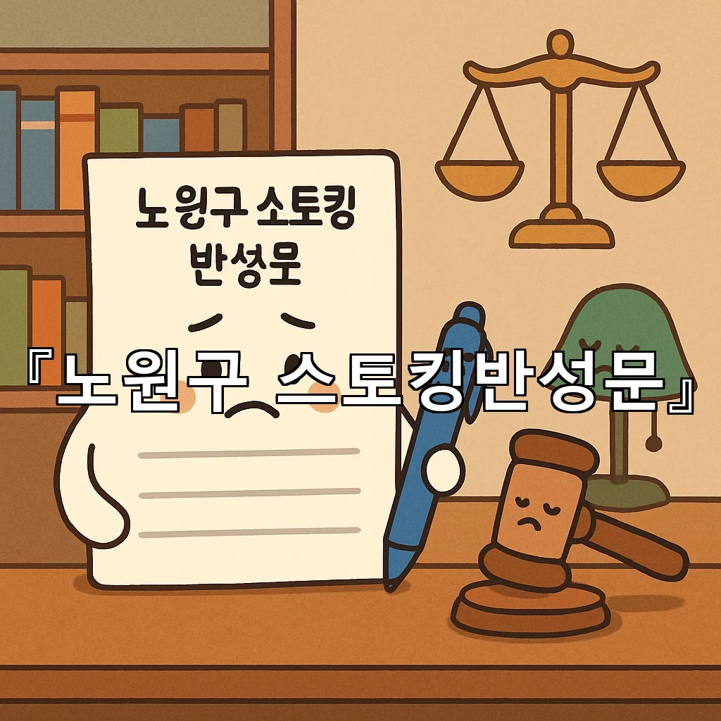 노원구스토킹반성문 사건 뒤 남은 말보다 행동을 먼저 바꾸는 길