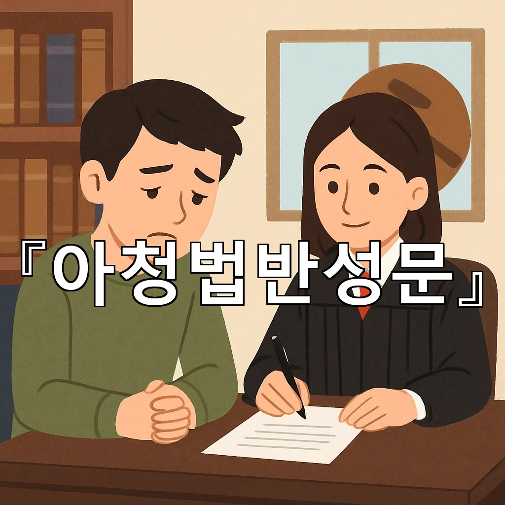 아청법반성문 오늘의 기록을 정리하며 마음을 돌아보는 시간
