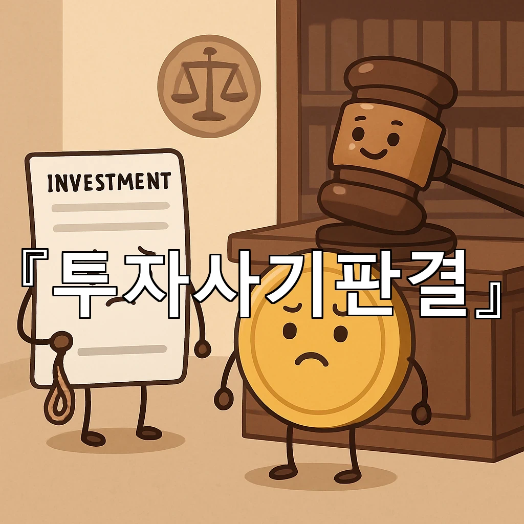 투자사기판결을 바탕으로 복잡한 자금 흐름을 다시 읽는 시선