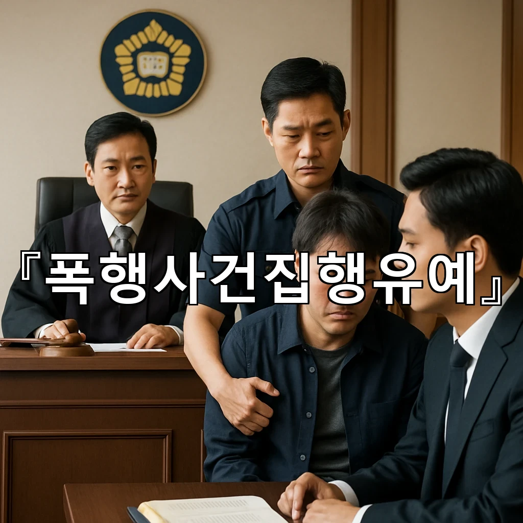 폭행사건집행유예 판단 전 살펴야 할 증거와 정황의 차이