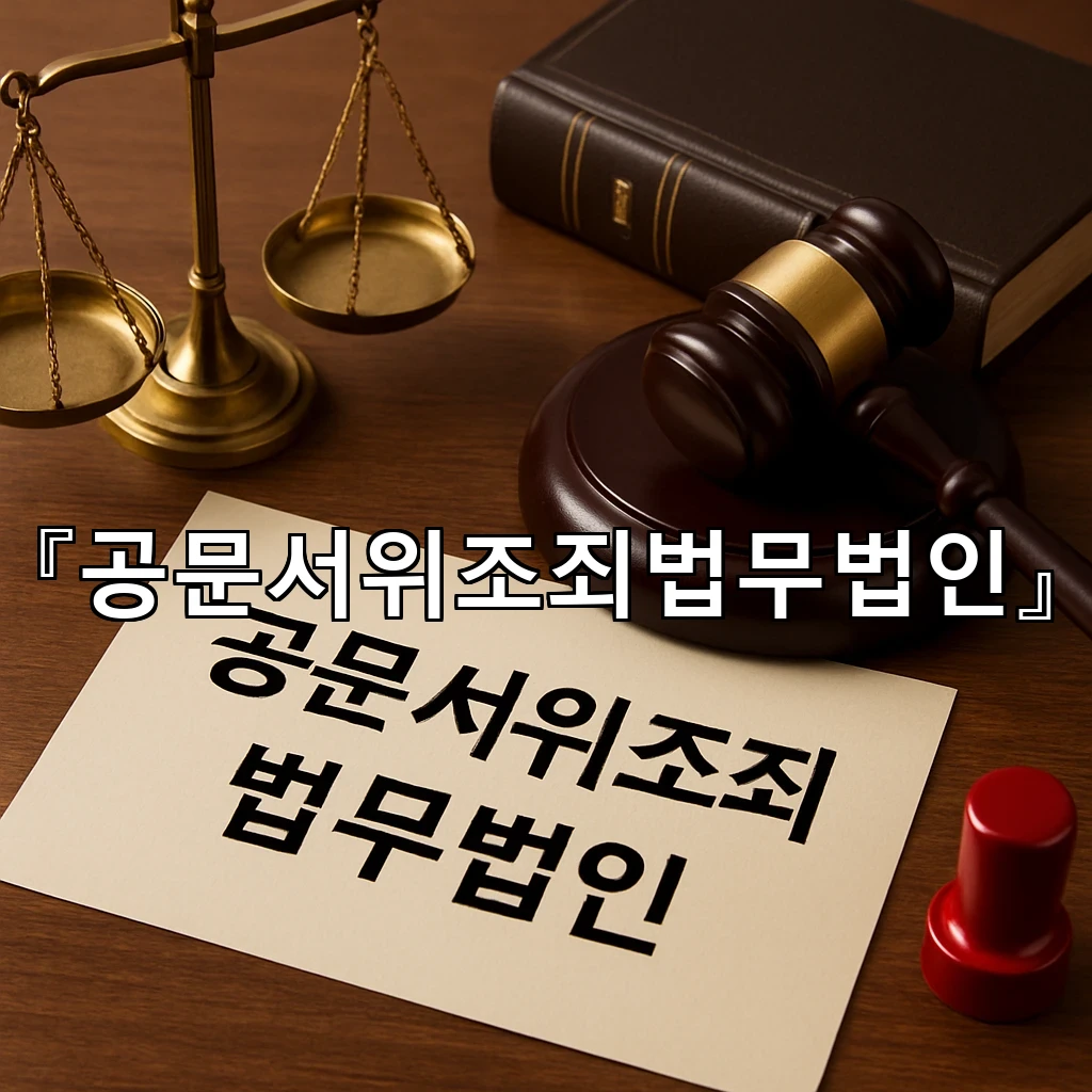 공문서위조죄법무법인 사건 흐름을 먼저 짚어보는 실무 관점 정리
