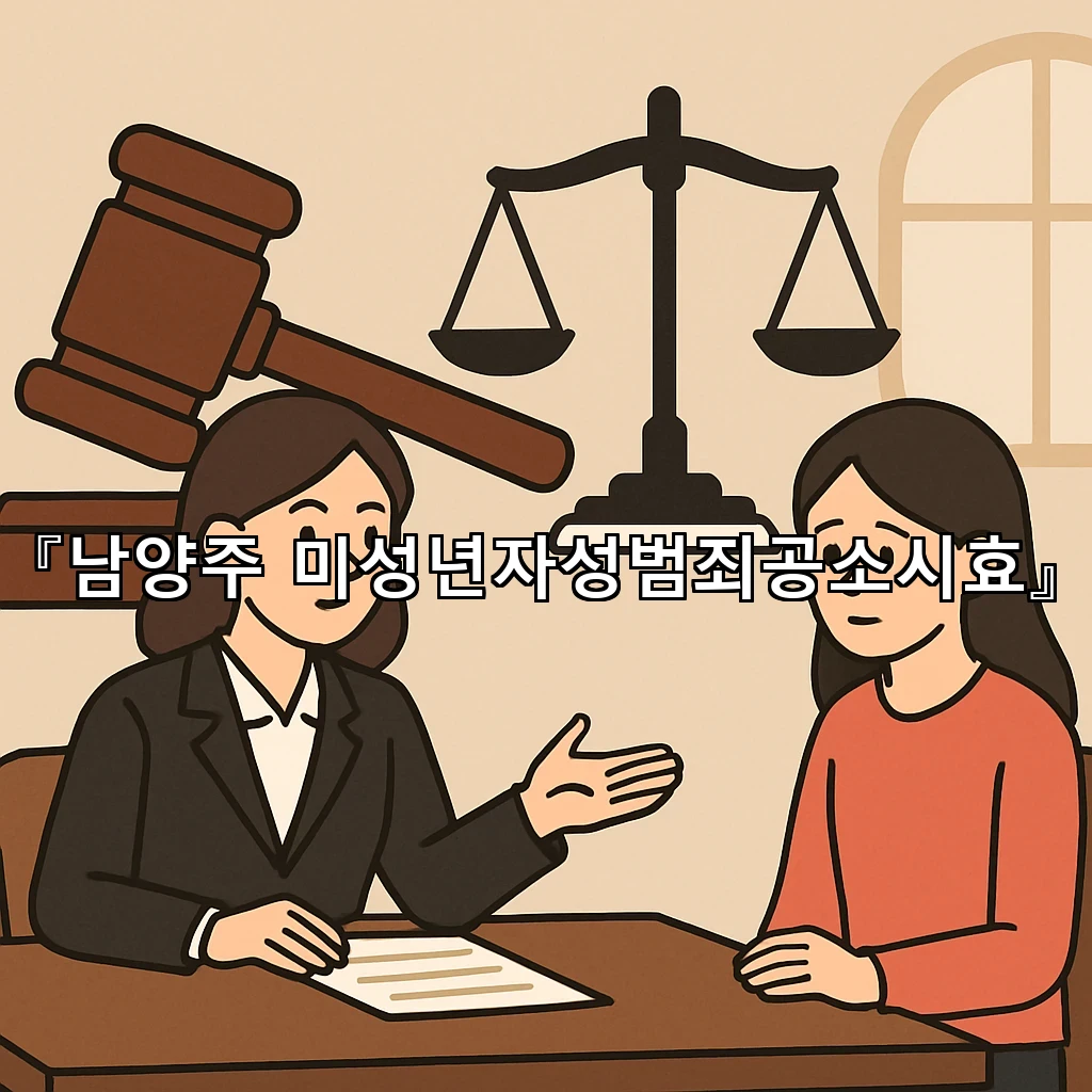 남양주미성년자성범죄공소시효 절차가 멈추는 순간을 읽는 법