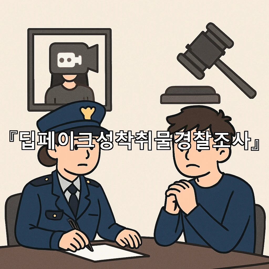 딥페이크성착취물경찰조사 진술 순서가 결과를 가르는 이유