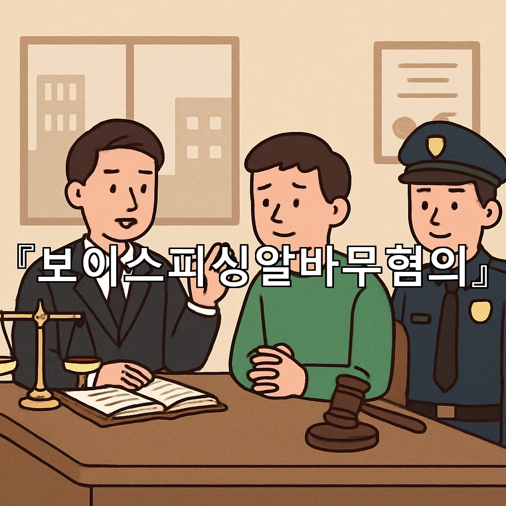 보이스피싱알바무혐의 첫 연락부터 정리해야 할 핵심 흐름