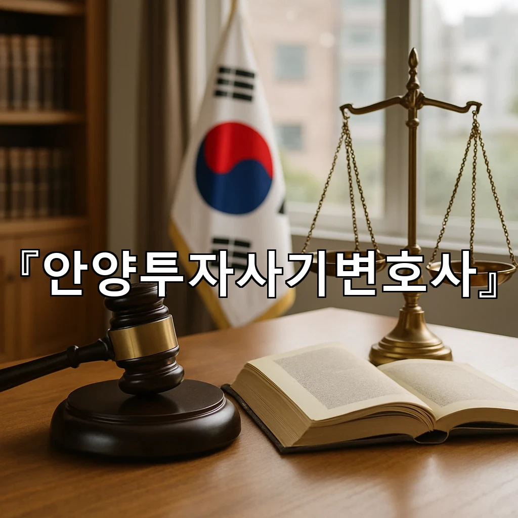안양투자사기변호사 처음 접한 불안 상황을 정리하는 시선