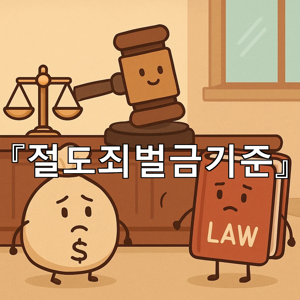 절도죄벌금기준 사건 흐름을 따라가며 판단하는 핵심 정리